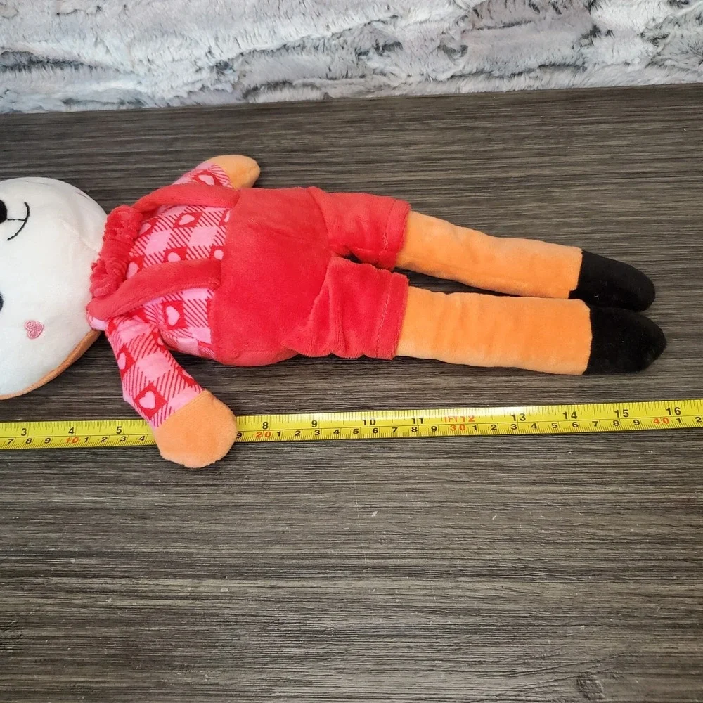 Create Imagine Valentine's Day Adorable Fox In Red Outfit Plush W/Rattle Crinkle